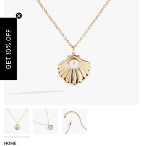 Scallop Pendant Necklace